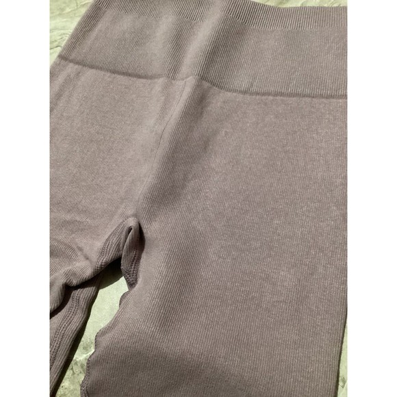 Everlane The Seamless Ribbed High Rise Legging Light Purple XL/XXL - Picture 4 of 6